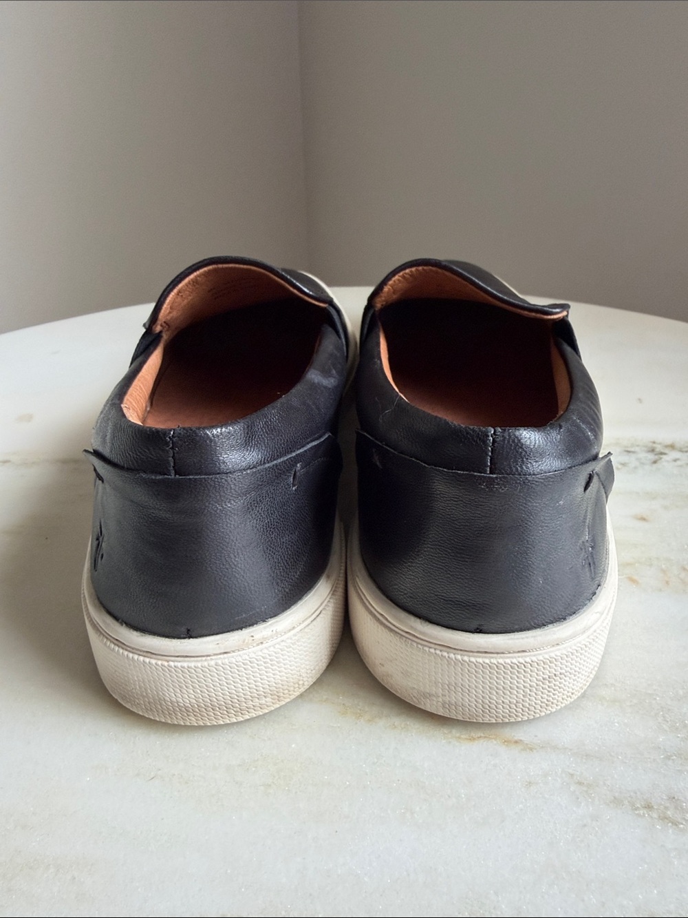 Frye Black Leather Ivy Slip On - Picture 7 of 9